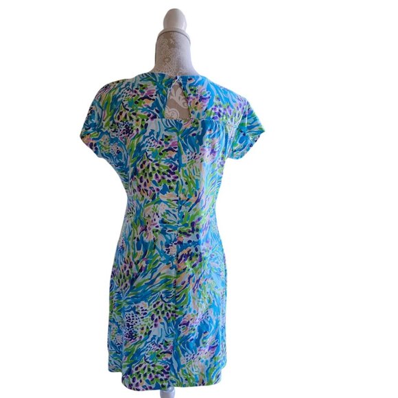 Lilly Pulitzer Multi color Cap Sleeve T-shirt Dress size S - Picture 2 of 7
